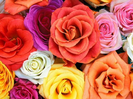 Fresh and colorful floral arrangement available for dispatch